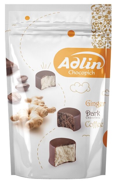 Конфеты Adlin из пашмалы ассорти со вкусом имбиря, какао и кофе (фото modal 1)