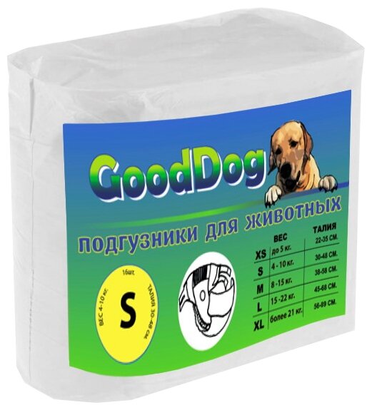 Подгузники для собак Good Dog 7737 размер S (фото modal 1)