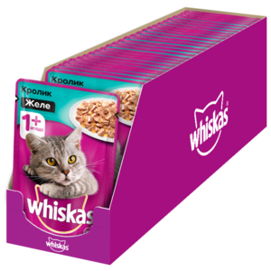 Корм для кошек Whiskas с кроликом 85 г (кусочки в желе) (фото modal nav 1)