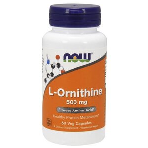 Аминокислота NOW L-Ornithine 500 mg (60 капсул) (фото modal nav 1)