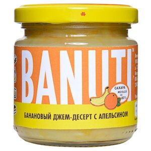Фруктовый десерт BANUTI банан с апельсином, банка 200 г (фото modal nav 1)