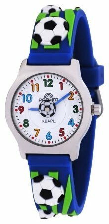 Наручные часы Радуга 103 синие футбольные мячи (фото modal 1)