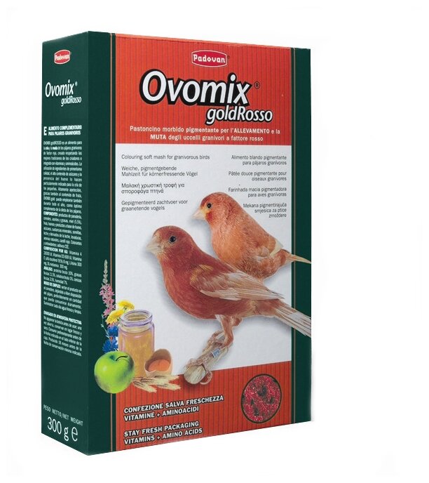 Padovan корм Ovomix Gold Rosso для птенцов с красным оперением (фото modal 2)