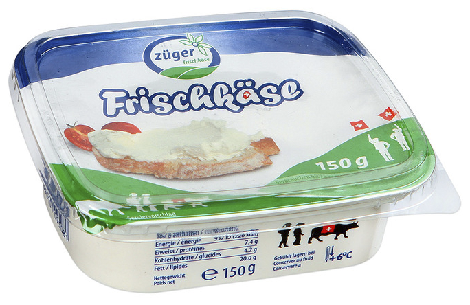 Сыр Zuger Frischkase творожный натуральный 66% (фото modal 1)