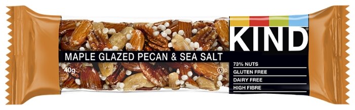 Ореховый батончик KIND Maple Glazed Pecan & Sea Salt, 12 шт (фото modal 5)