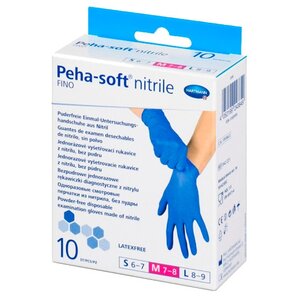 Перчатки смотровые Hartmann Peha-soft nitrile fino (фото modal nav 1)