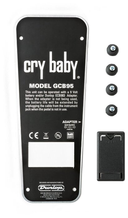 Dunlop нижняя пластина ECB152C Cry Baby Standard Wah (фото modal 2)