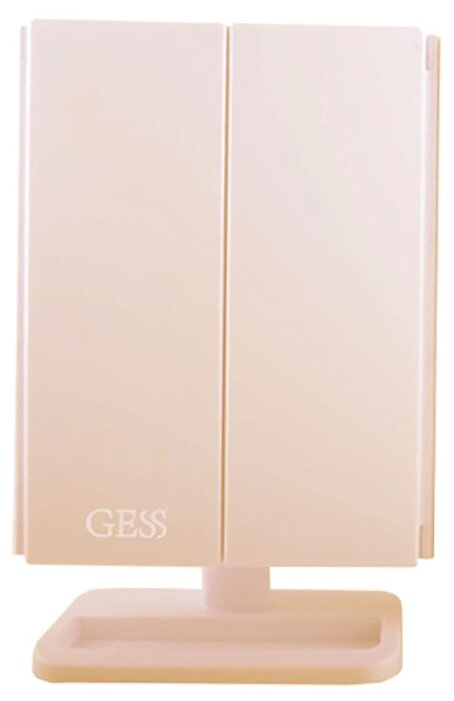 Зеркало косметическое настольное GESS uLike Gold с подсветкой (фото modal 2)