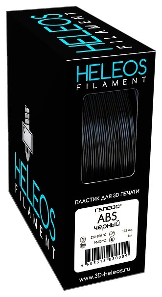 ABS пластик Heleos 1.75 мм черный (фото modal 1)