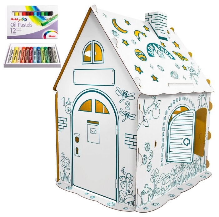 Домик Дом Гном с набором пастели ДГ-МП12 (фото modal 1)