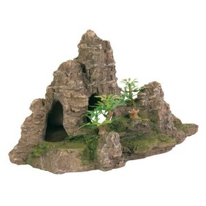 Грот TRIXIE Скалы с пещерой с растениями (8853) высота 22 см (фото modal nav 1)