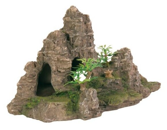 Грот TRIXIE Скалы с пещерой с растениями (8853) высота 22 см (фото modal 1)