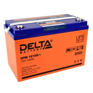 Аккумуляторная батарея DELTA DTM 12100 I 100 А·ч (фото modal nav 1)