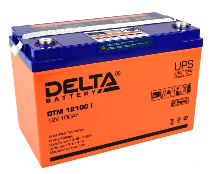 Аккумуляторная батарея DELTA DTM 12100 I 100 А·ч (фото modal 1)