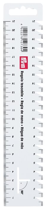Prym Линейка для разметки и измерения 21 см (16107300) (фото modal 2)
