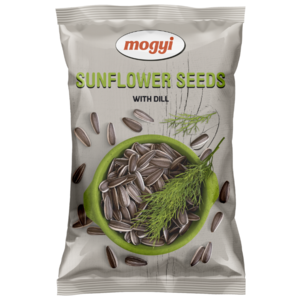 Семена подсолнечника Mogyi полосатые жареные соленые с укропом 140 г (фото modal nav 1)
