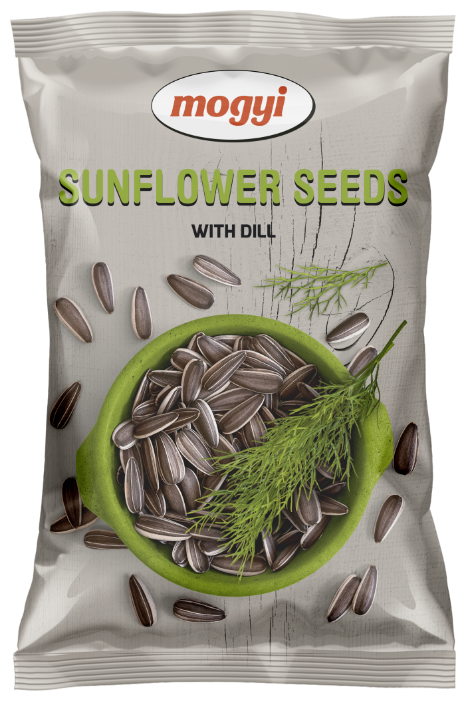 Семена подсолнечника Mogyi полосатые жареные соленые с укропом 140 г (фото modal 1)