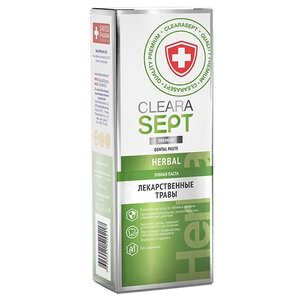 Зубная паста ClearaSept Herbal Лекарственные травы (фото modal nav 1)
