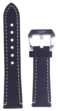 GSMIN Кожаный ремешок Strict Collection для Samsung Gear S3 Frontier/Classic/Galaxy Watch (46 mm) (фото modal 1)