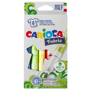 Carioca Набор фломастеров Fabric (40956), 6 шт. (фото modal nav 1)