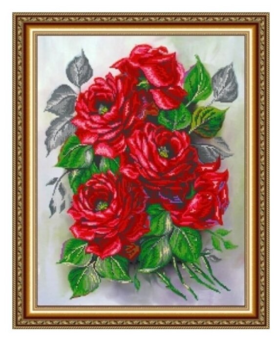 Диамант Набор алмазной вышивки Садовые розы (ДК-107) 48х60 см (фото modal 1)