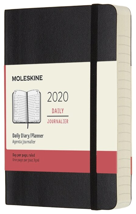 Ежедневник Moleskine Classic Soft Pocket датированный на 2020 год, 200 листов (фото modal 1)