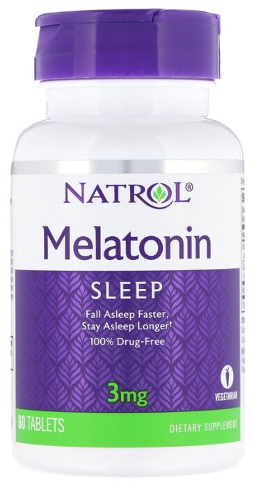 Мелатонин Natrol Melatonin 3 mg (60 таблеток) (фото modal 1)