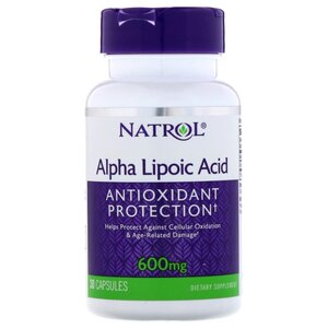 Антиоксидант Natrol Alpha Lipoic Acid 600 mg (30 капсул) (фото modal nav 1)