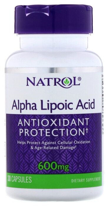 Антиоксидант Natrol Alpha Lipoic Acid 600 mg (30 капсул) (фото modal 1)