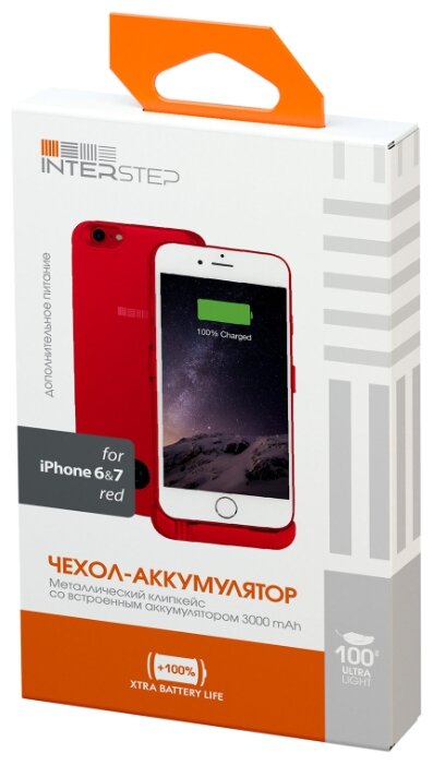 Чехол-аккумулятор INTERSTEP Metal battery case для iPhone 6/7 (фото modal 11)