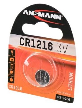 Батарейка ANSMANN CR1216 (фото modal 1)