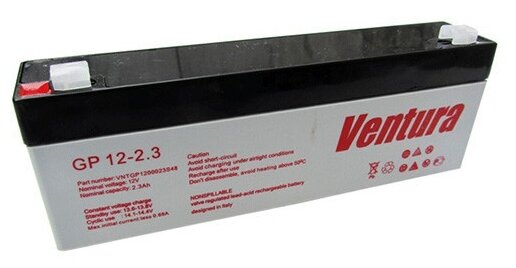 Аккумуляторная батарея Ventura GP 12-2.3 2.3 А·ч (фото modal 1)