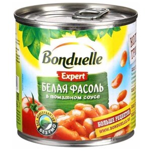 Фасоль Bonduelle Expert белая в томатном соусе, жестяная банка 400 г (фото modal nav 1)