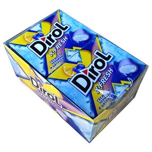 Жевательная резинка Dirol Cadbury X-Fresh Свежесть черники и цитруса, без сахара, 12 шт.*16 г (фото modal nav 1)