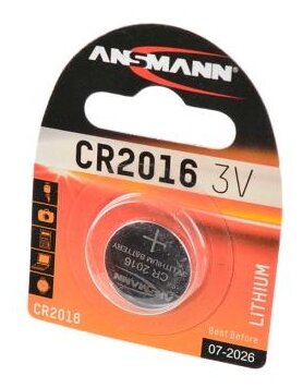 Батарейка ANSMANN CR2016 (фото modal 1)