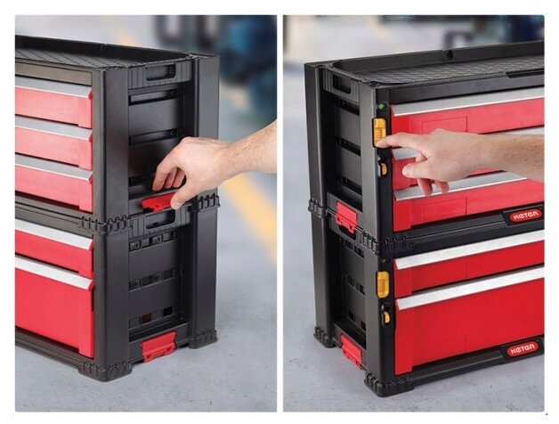 Ящик-тележка KETER 5 drawers tool chest set (17199301) 37 х 59 x 59 см (фото modal 4)