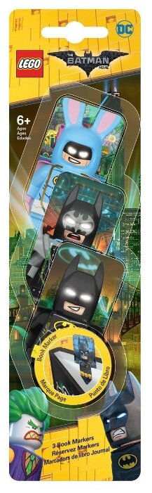 Набор закладок LEGO Batman/Glam Rocker Batman/Easter Bunny Batman 3 шт. (фото modal 1)