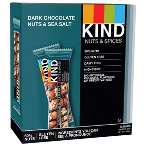 Ореховый батончик KIND Dark Chocolate Nuts & Sea Salt, 12 шт (фото modal nav 1)