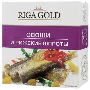 Riga Gold Овощи и рижские шпроты, 250 г (фото modal nav 1)