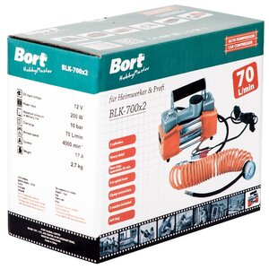 Автомобильный компрессор Bort BLK-700x2 (фото modal nav 2)