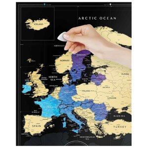 1DEA.me Скретч Карта Европы Black (фото modal nav 4)