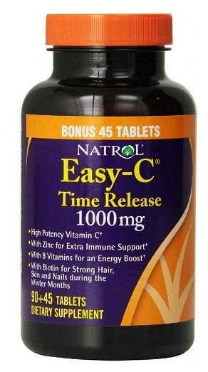 Минерально-витаминный комплекс Natrol Easy-C 1000 mg Time Release (135 таблеток) (фото modal 1)
