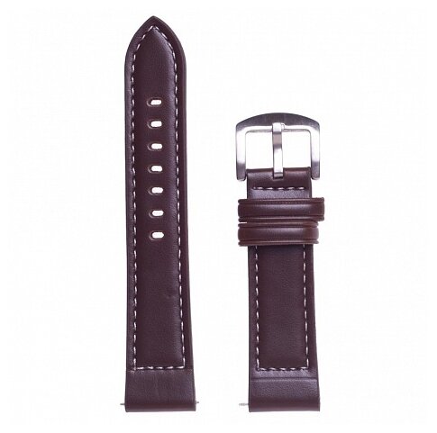 GSMIN Кожаный ремешок Slim для Samsung Gear Sport/S2 Classic/Galaxy Watch (42 mm)/ Watch Active (фото modal 1)