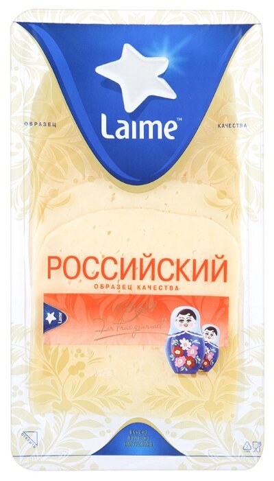 Сыр Laime российский полутвердый ломтики 50% (фото modal 1)