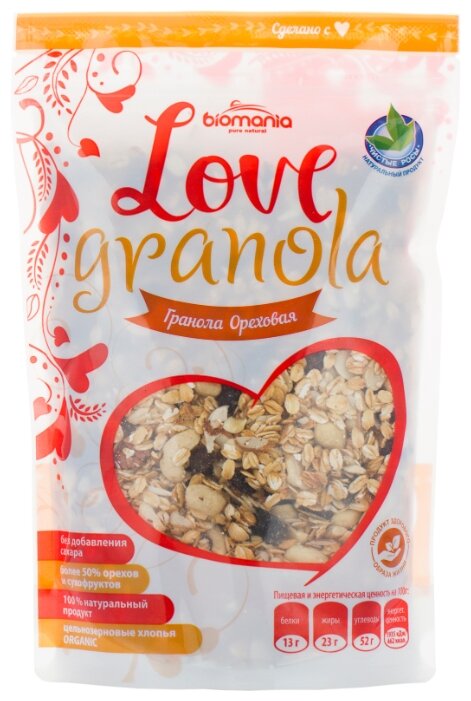 Гранола Love Granola хлопья Ореховая, дой-пак (фото modal 1)