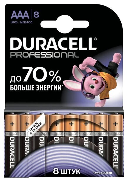 Батарейка Duracell Professional ААА/LR03 (фото modal 4)