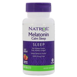 Мелатонин Natrol Melatonin Calm Sleep Fast Dissolve (60 таблеток) (фото modal nav 1)
