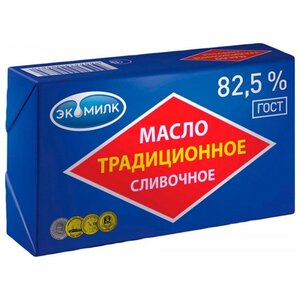 Экомилк Масло сливочное Традиционное 82.5%, 450 г (фото modal nav 1)