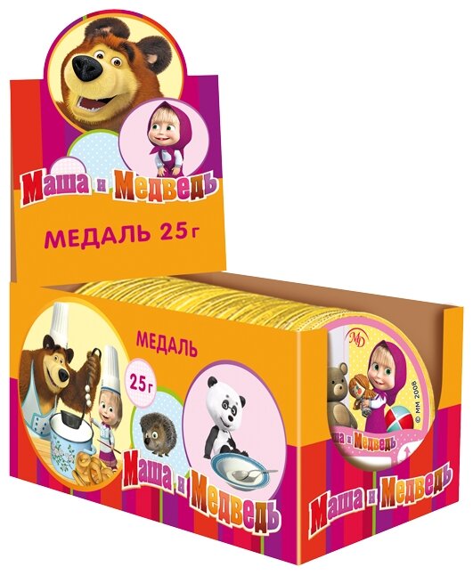 Фигурный шоколад Монетный двор ШОКО Маша и Медведь, шоу бокс (фото modal 1)