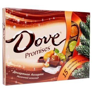 Набор конфет Dove Promises десертное ассорти, молочный шоколад, 118 г (фото modal nav 1)